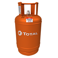 Total gas 13kg &cylinder